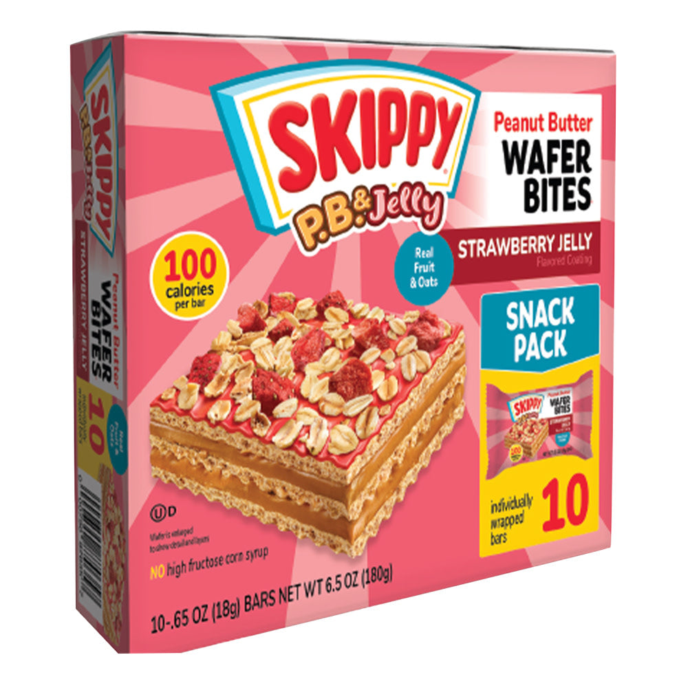 SKIPPY - WAFER BITES - PB&J STWBRY(10CT) - 10.65OZ