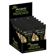 WONDERFUL ROASTED &amp; SALTED PISTACHIOS 1.25 OZ PEG BAG