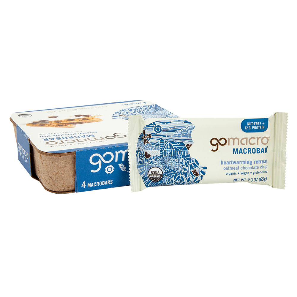 GOMACRO OATMEAL CHOCOLATE CHIP BAR 2.4 OZ BOX