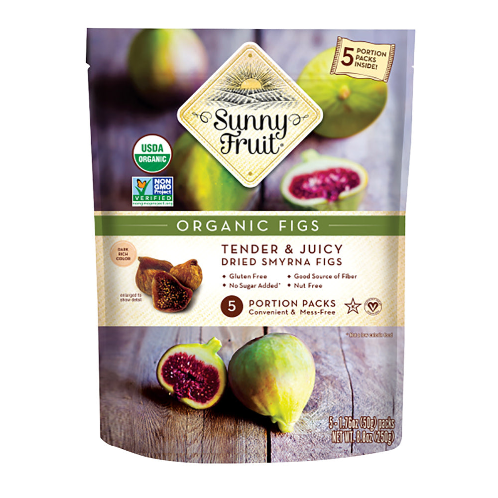 SUNNY FRUIT ORGANIC DRIED FIGS 5 CT 8.8 OZ BAG