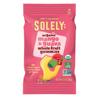 SOLELY ORGANIC MANGO &amp; GUAVA WHOLE FRUIT GUMMIES 0.7 OZ