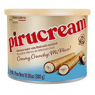 PIRUCREAM WAFER ROLLS COCONUT 10.58 OZ CAN