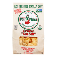 MI NINA SEA SALT TORTILLA CHIPS 12 OZ BAG