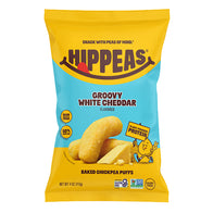 HIPPEAS VEGAN WHITE CHEDDAR CHICKPEA PUFFS 4 OZ BAG