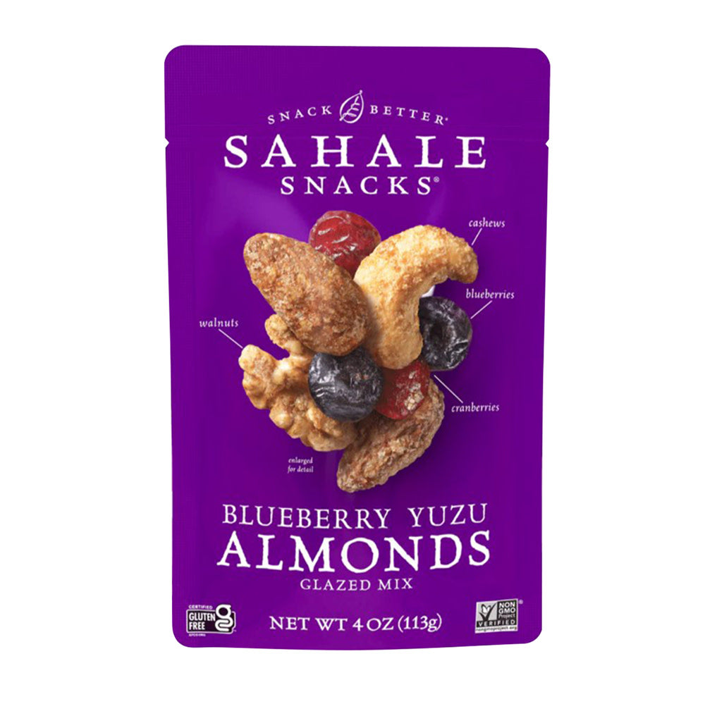 SAHALE - GLAZED MIX - BLUEBERRY YUZU MIXED NUTS - 4OZ