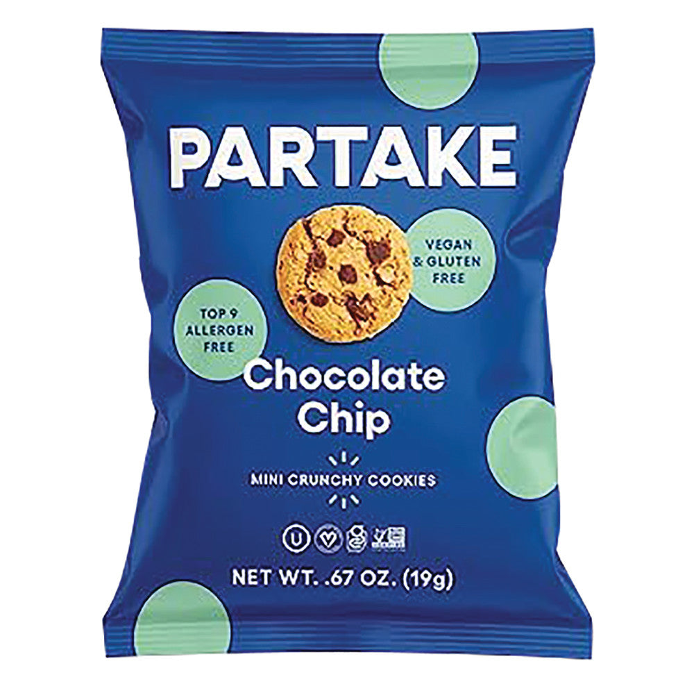 PARTAKE CHOCOLATE CHIP CRUNCHY COOKIES 0.67 OZ
