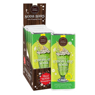 NANCY ADAMS SODA BAR MILK CHOCOLATE LEMON LIME WITH POPPING CANDY 1.75 OZ