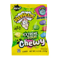 WARHEADS EXTREME SOUR CHEWY 4.5 OZ PEG BAG