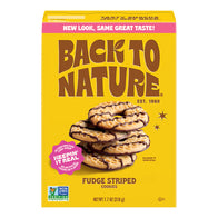 BACK TO NATURE FUDGE STRIPED COOKIES 7.7 OZ BOX
