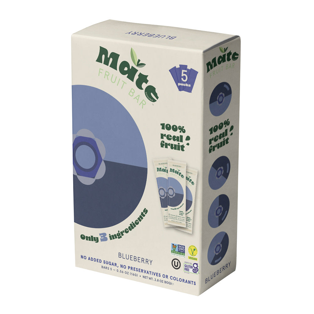 MATE FRUIT BAR BLUEBERRY 2.8 OZ 5 CT BOX