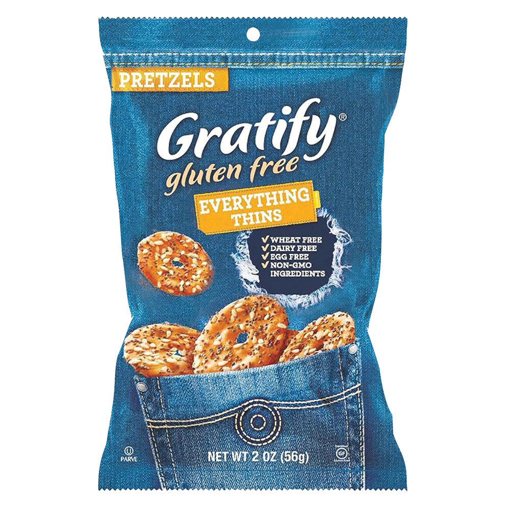 GRATIFY ON THE GO EVERYTHING THINS PRETZELS 2 OZ BAG