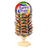 SWIRL POPS RAINBOW COLORS 3 OZ WITH WOODEN TREE