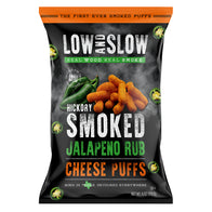 LOW AND SLOW HICKORY JALAPENO RUB CHEESE PUFFS 6 OZ BAG
