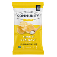 COMMUNITY SNACKS SIMPLY SEA SALT CHIPS 5 OZ BAG