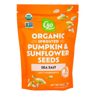 GO RAW SEA SALT SPROUTED PUMPKIN &amp; SUNFLOWER SEEDS 10 OZ BAG