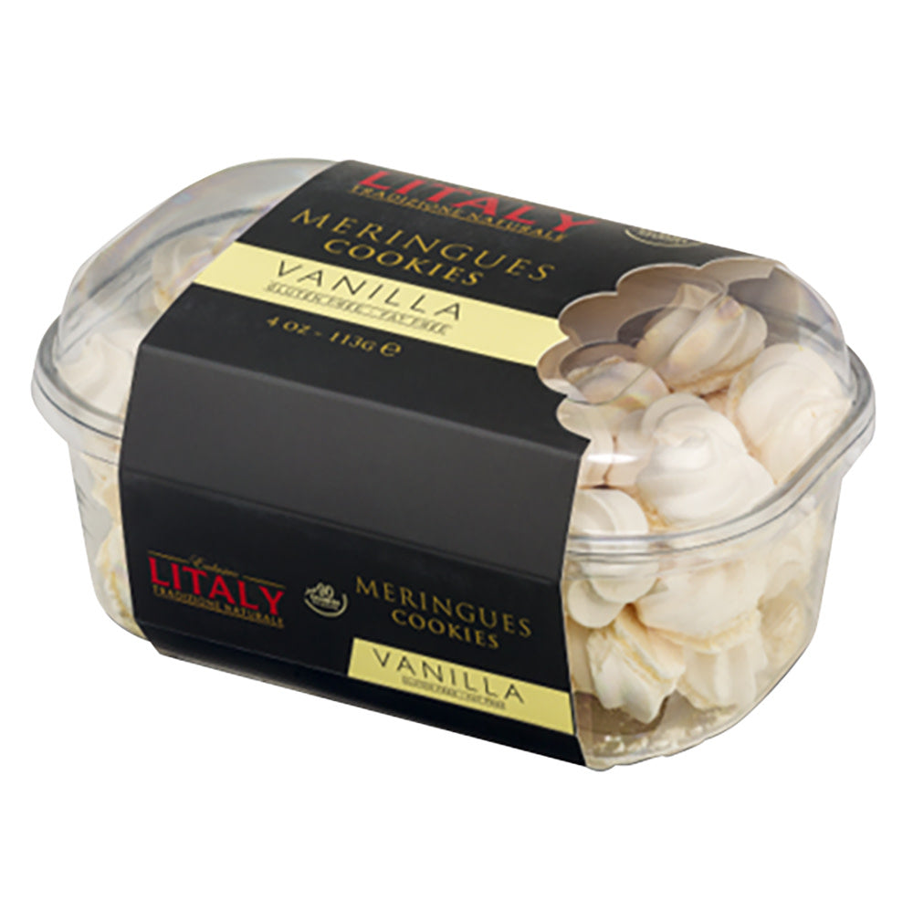 LITALY - VANILLA MERINGUES COOKIES - 4OZ