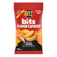 RITZ BITS FLAVOR CHARGED CHEESE PIZZA CRACKER SANDWICHES 3 OZ PEG BAG