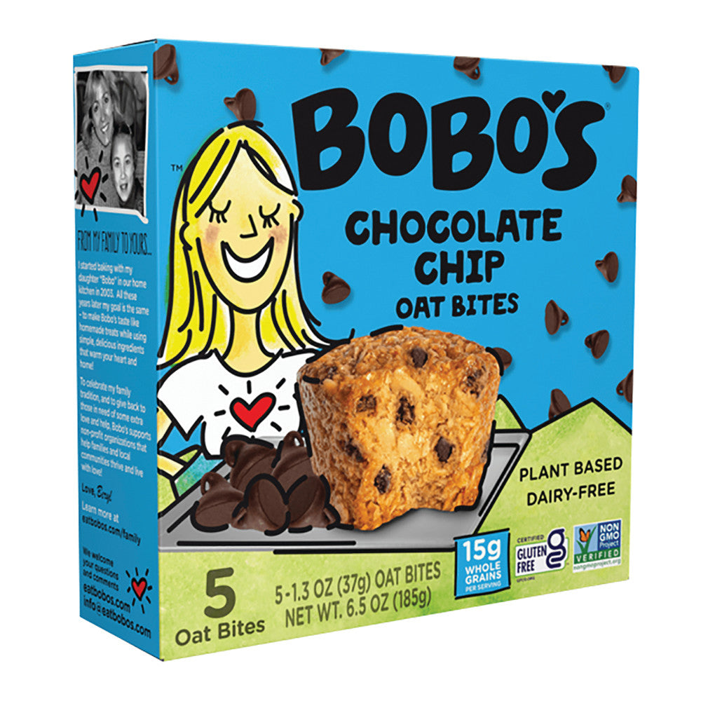 BOBO'S CHOCOLATE CHIP OAT BITES 6.5 OZ BOX