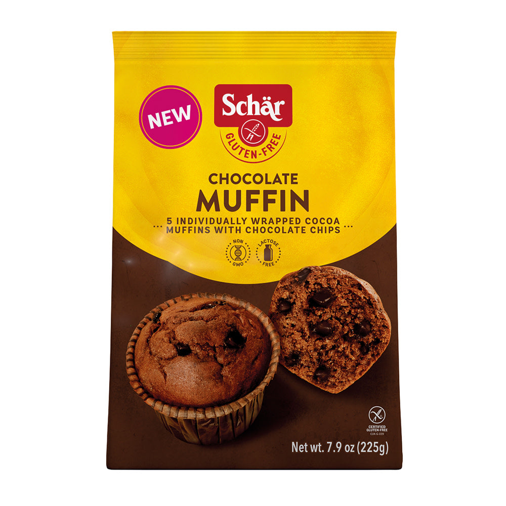 SCHAR DOUBLE CHOCOLATE MUFFIN 5 COUNT 7.9 OZ BAG