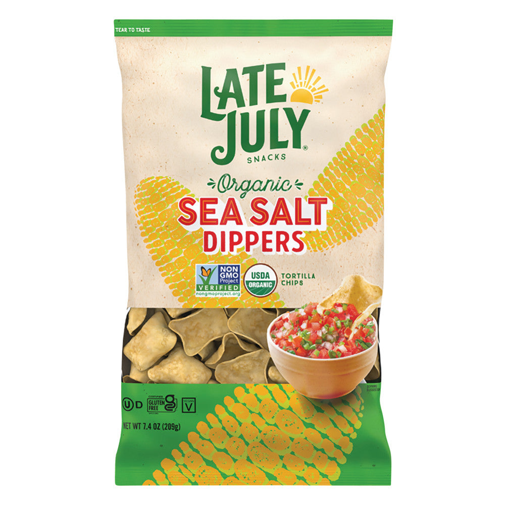 LATE JULY SEA SALT DIPPERS TORTILLAS 7.4 OZ BAG