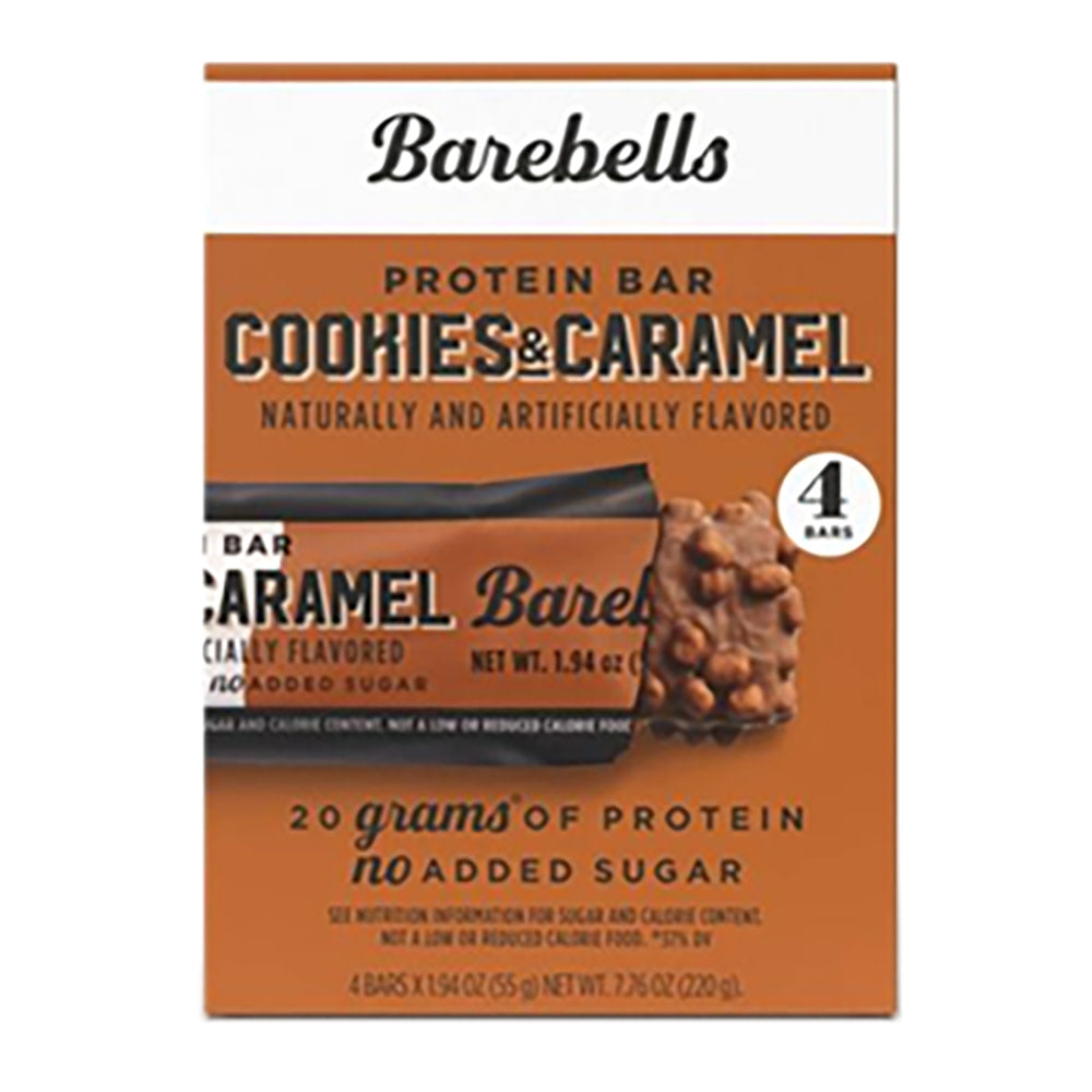 BAREBELLS - COOKIES&CARAMEL BARS(4CT) - 7.76OZ