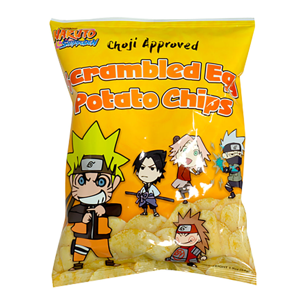 NARUTO SCRAMBLED EGG POTATO CHIPS 1.9 OZ BAG