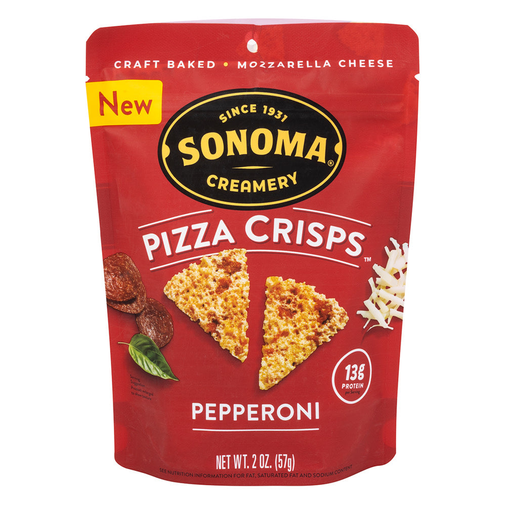 SONOMA CREAMERY PEPPERONI PIZZA CRISPS 2.25 OZ BAG
