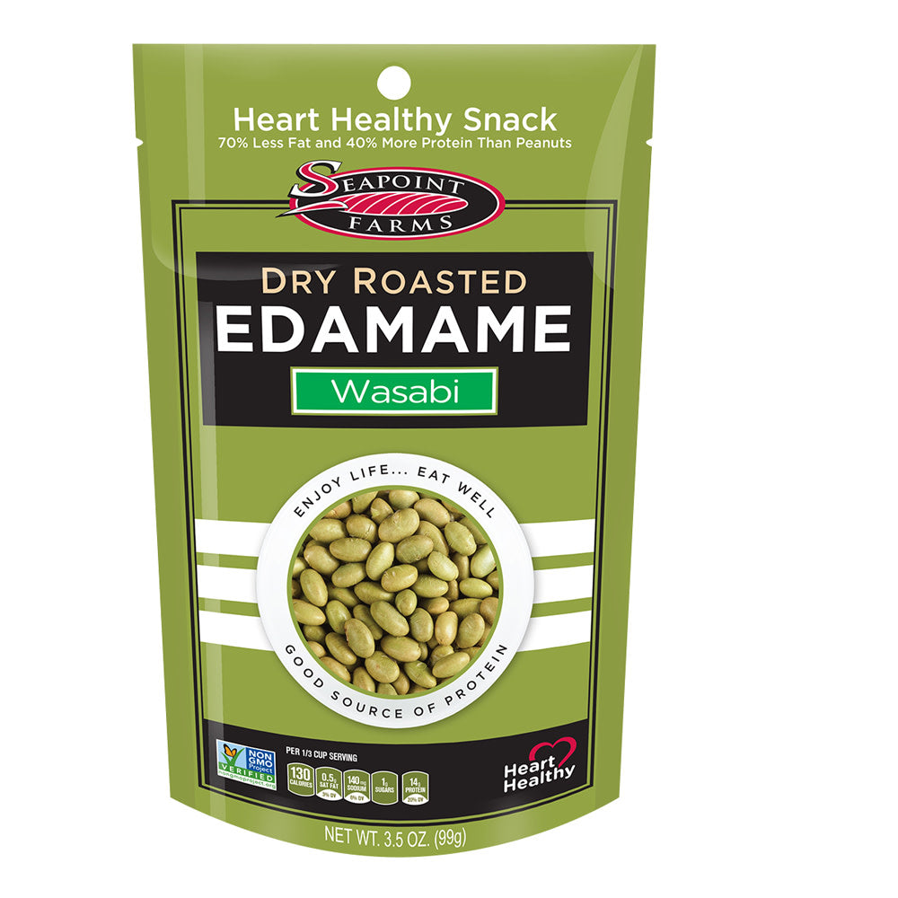 SEAPOINT FARMS WASABI DRY ROASTED EDAMAME 3.5 OZ BAG