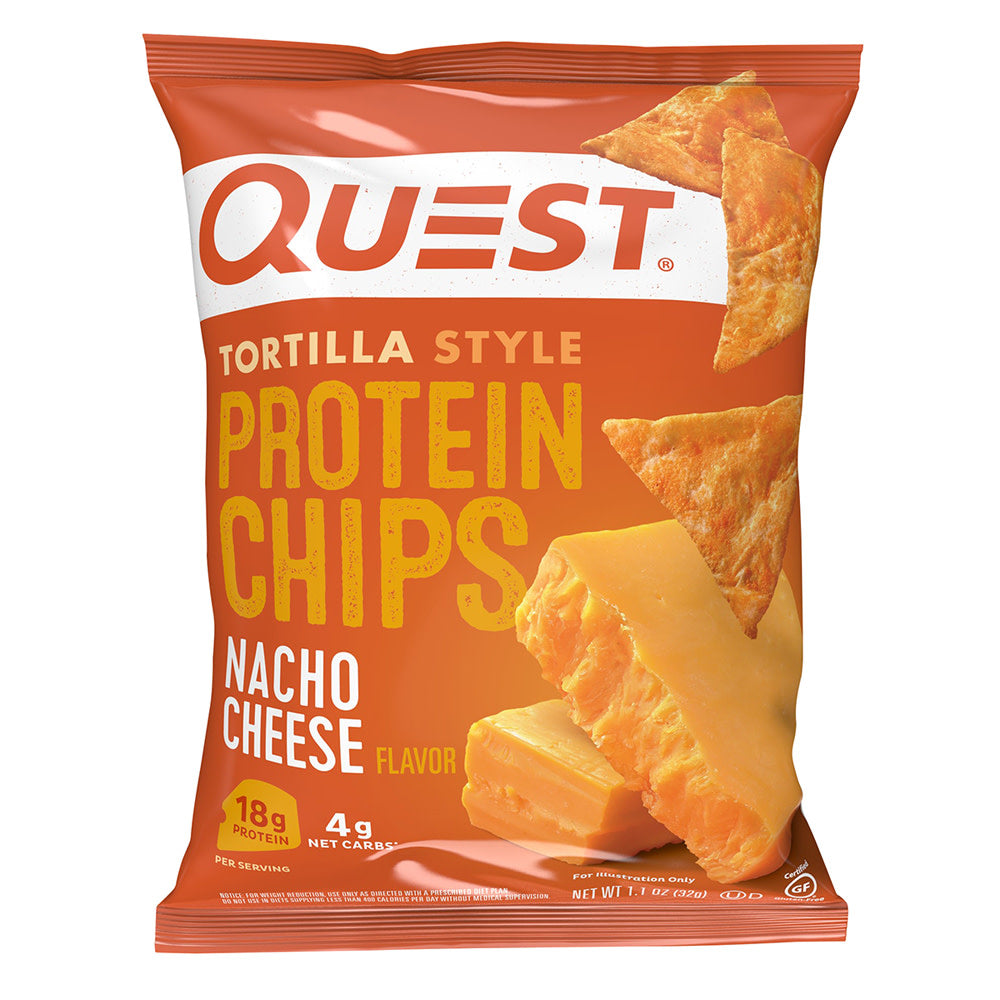 QUEST TORTILLA STYLE PROTEIN CHIPS NACHO CHEESE 1.1 OZ BAG