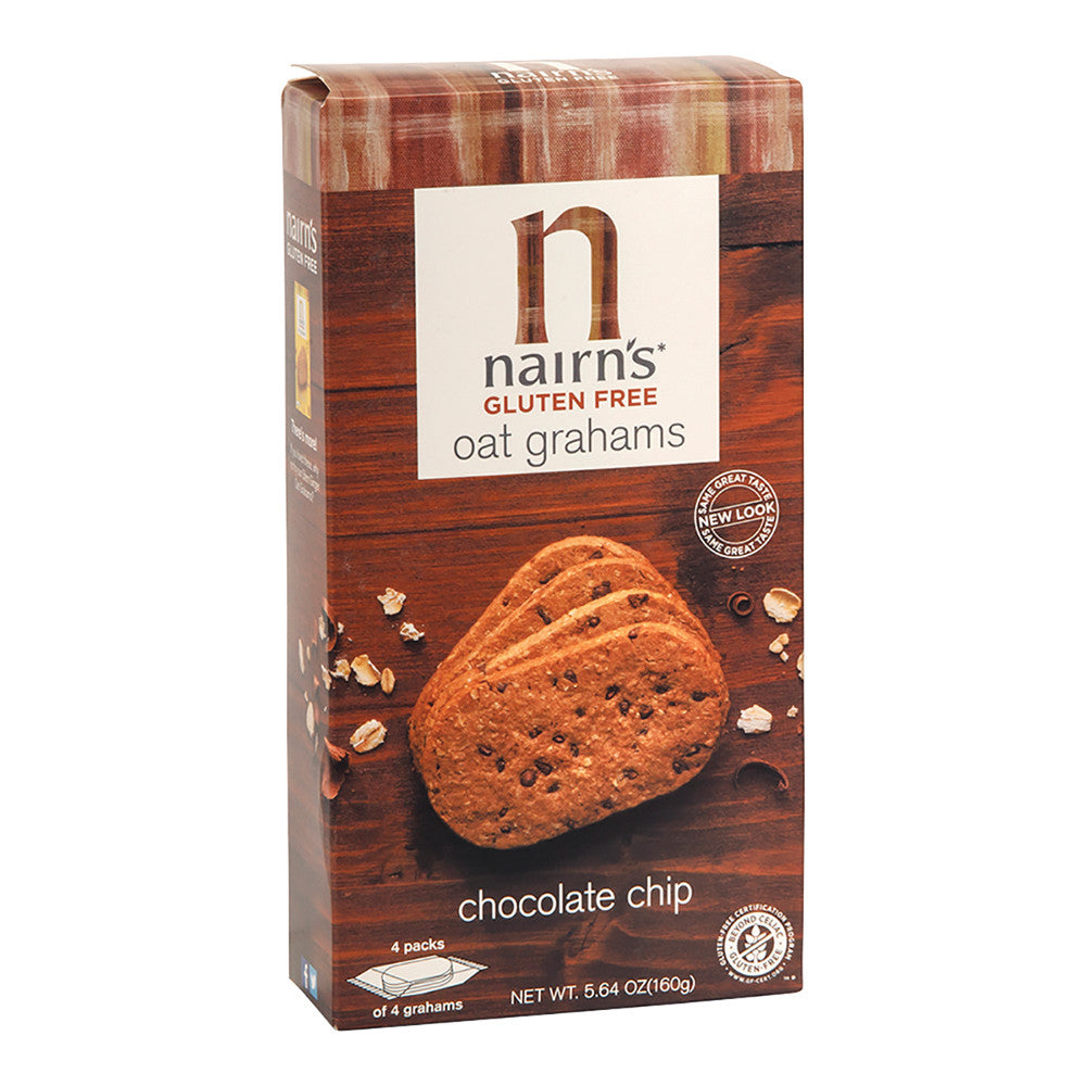NAIRN'S CHOCOLATE CHIP GLUTEN FREE OAT GRAHAMS 5.64 OZ BOX