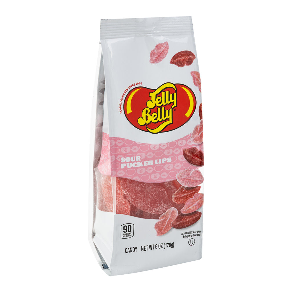 JELLY BELLY - SOUR PUCKER LIPS - GIFT BAG - 6OZ - PK12