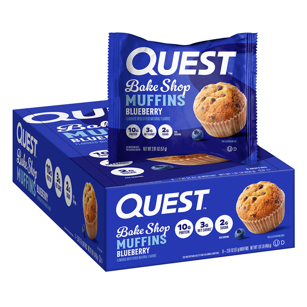 QUEST BAKE SHOP BLUEBERRY MUFFINS 2.01 OZ