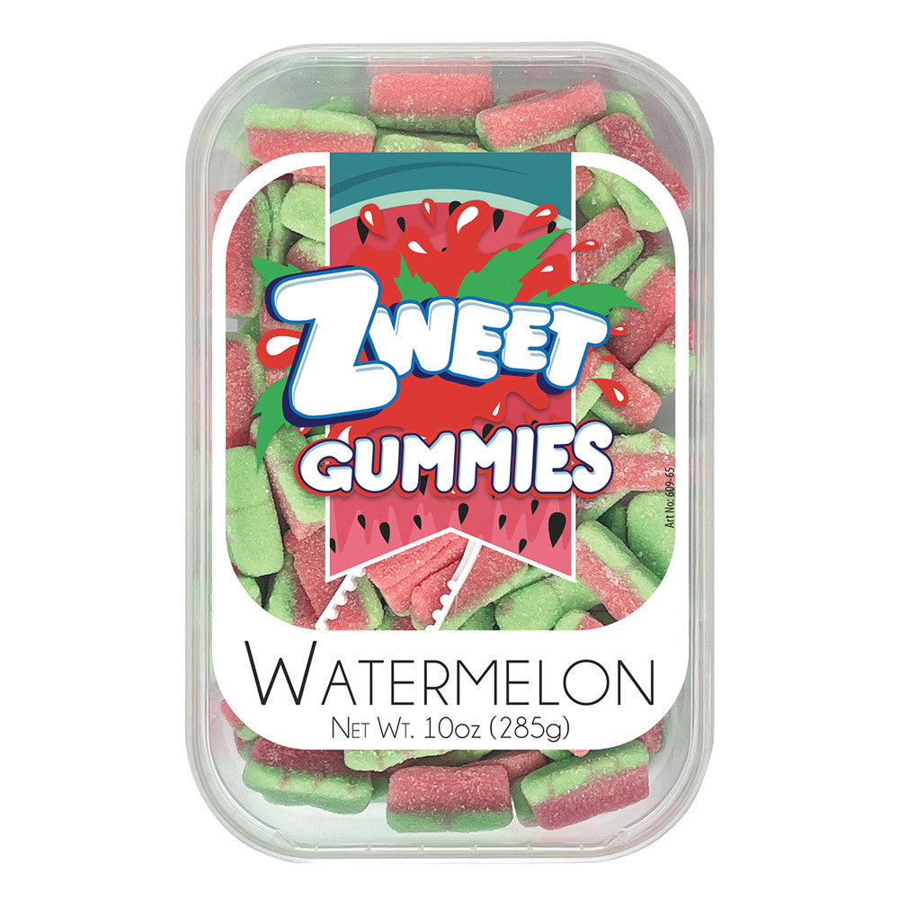 ZWEET GUMMY SOUR WATERMELON 10 OZ TUB *SF DC OLY*