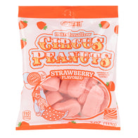 MELSTER STRAWBERRY MARSHMALLOW CIRCUS PEANUTS 4 OZ PEG BAG