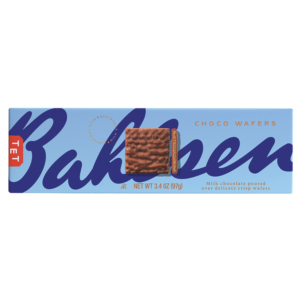 BAHLSEN MILK CHOCOLATE WAFERS 3.4 OZ BOX