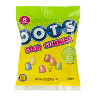 DOTS SOUR GUMMIES 8 OZ PEG BAG
