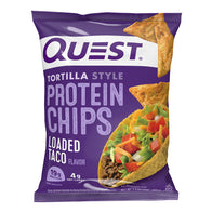 QUEST TORTILLA STYLE PROTEIN CHIPS LOADED TACO 1.1 OZ BAG