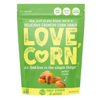 LOVE CORN - SOUR CREAM AND ONION POUCH - 4OZ