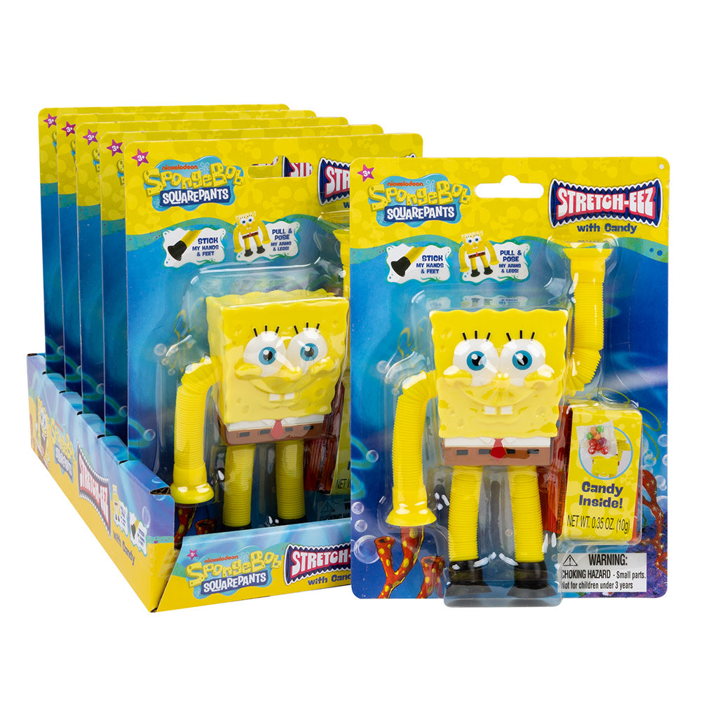 SPONGEBOB SQUAREPANTS STRETCH-EEZ WITH CANDY 0.35 OZ