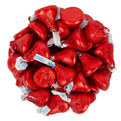 Red Hershey Kisses - 12lb Bulk