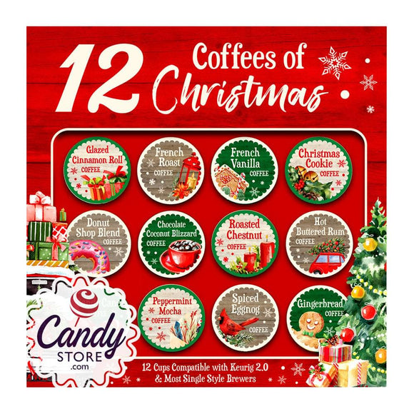 12 K Cup Coffees Of Christmas 25.6oz Gift Pack - 6ct CandyStore.com
