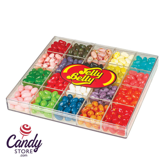 20-Flavor Jelly Belly 10oz Clear Box - 6ct CandyStore.com