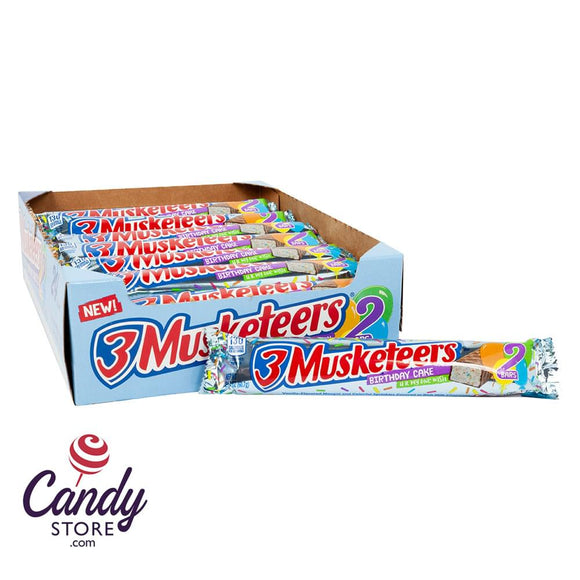 3 Musketeers Birthday Cake Share Size 2.14oz - 24ct CandyStore.com
