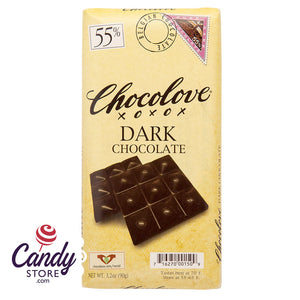 55% Dark Chocolate Chocolove 3.2oz Bar - 12ct CandyStore.com