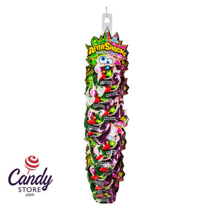 Aftershocks Sour Candy Clip Strip Strawberry Green Apple - 12ct CandyStore.com
