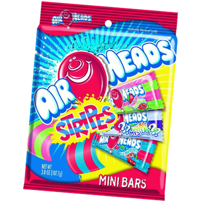 Airheads Mini Striped Peg Bags - 12ct CandyStore.com
