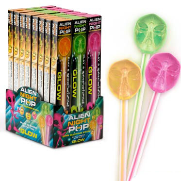 Alien Night Pops Assorted - 24ct CandyStore.com