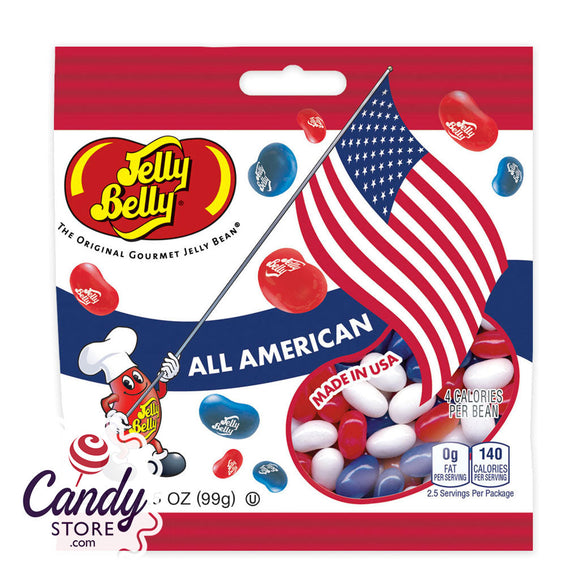 All American Jelly Belly Jelly Beans 3.5oz Bags - 12ct CandyStore.com