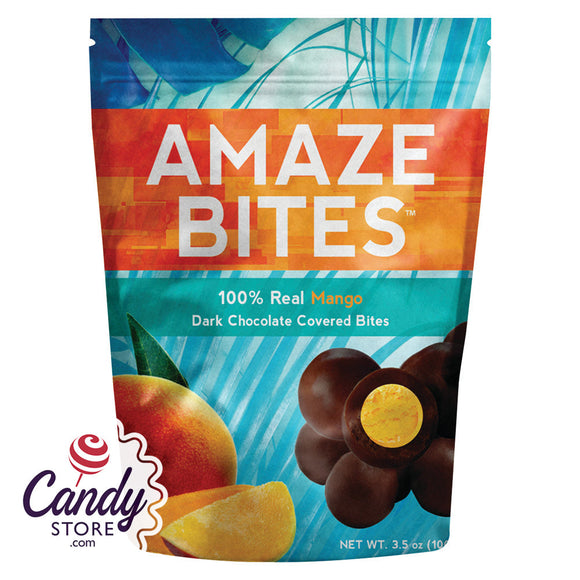 Amaze Bites Mango Dark Chocolate  - 12ct Pouches CandyStore.com