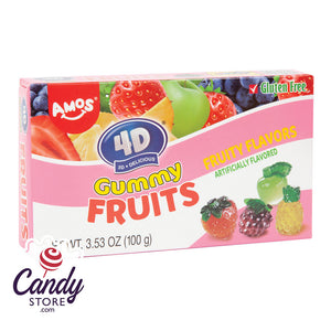 Amos 4D Gummy Fruits Candy - 24ct Theater Boxes CandyStore.com
